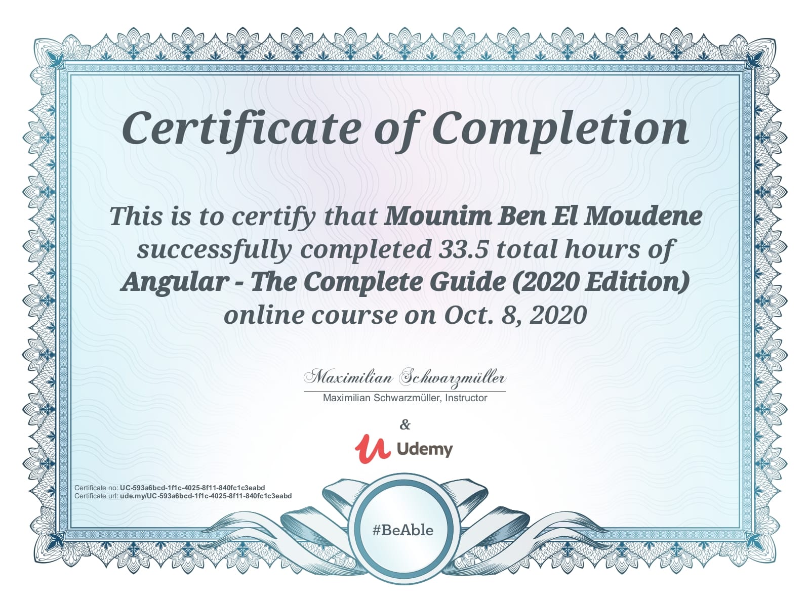 Angular Certificate Image